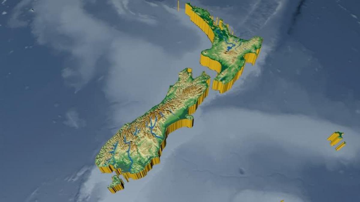 Anzeigen von 3d-Neuseeland