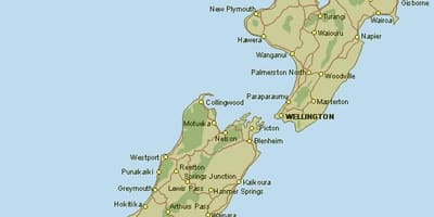Neuseeland Karte