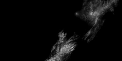 Karte von Neuseeland Höhe