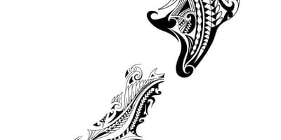 Karte von Neuseeland tattoo