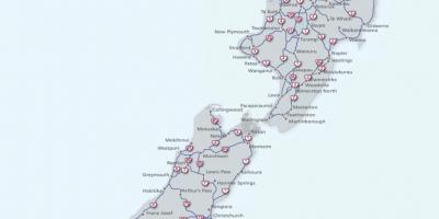 Neuseeland-Straßen-Karte