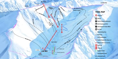 Neuseeland Skigebiete Karte